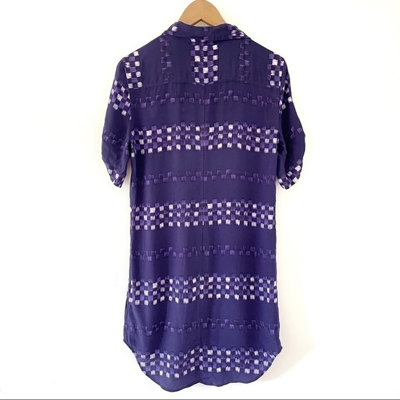 Equipment Ultramarine 100% Silk Shirt Dress - Picture 3 of 8